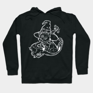 Witch Cat (White) Hoodie